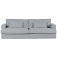 BIGSOFA in Cord Grau  - Schwarz/Grau, ROMANTIK / LANDHAUS, Kunststoff/Textil (270/67/120cm) - Landscape