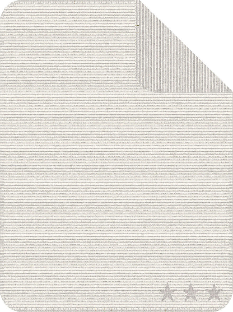 SCHMUSEDECKE Lelu  75/100 cm  - Creme/Grau, Basics, Textil (75/100cm) - Ibena