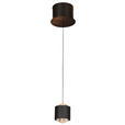 LED-HÄNGELEUCHTE 14/170 cm  - Schwarz, Design, Kunststoff/Metall (14/170cm) - Novel