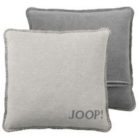 KISSENHÜLLE Uni Doubleface 50/50 cm  - Hellgrau/Graphitfarben, Basics, Textil (50/50cm) - Joop!