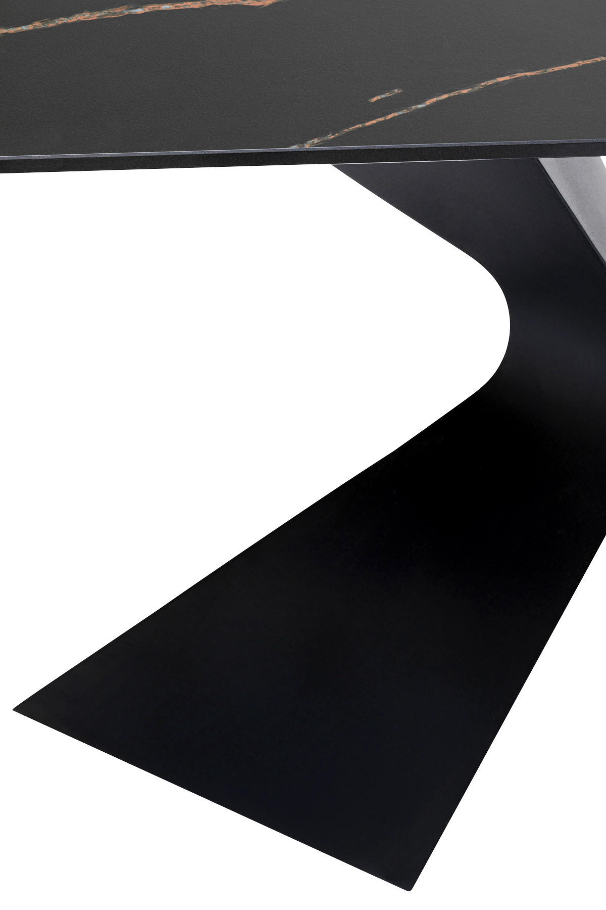 KONSOLENTISCH Schwarz  - Schwarz, Basics, Keramik/Metall (140/45/81cm) - Kare-Design