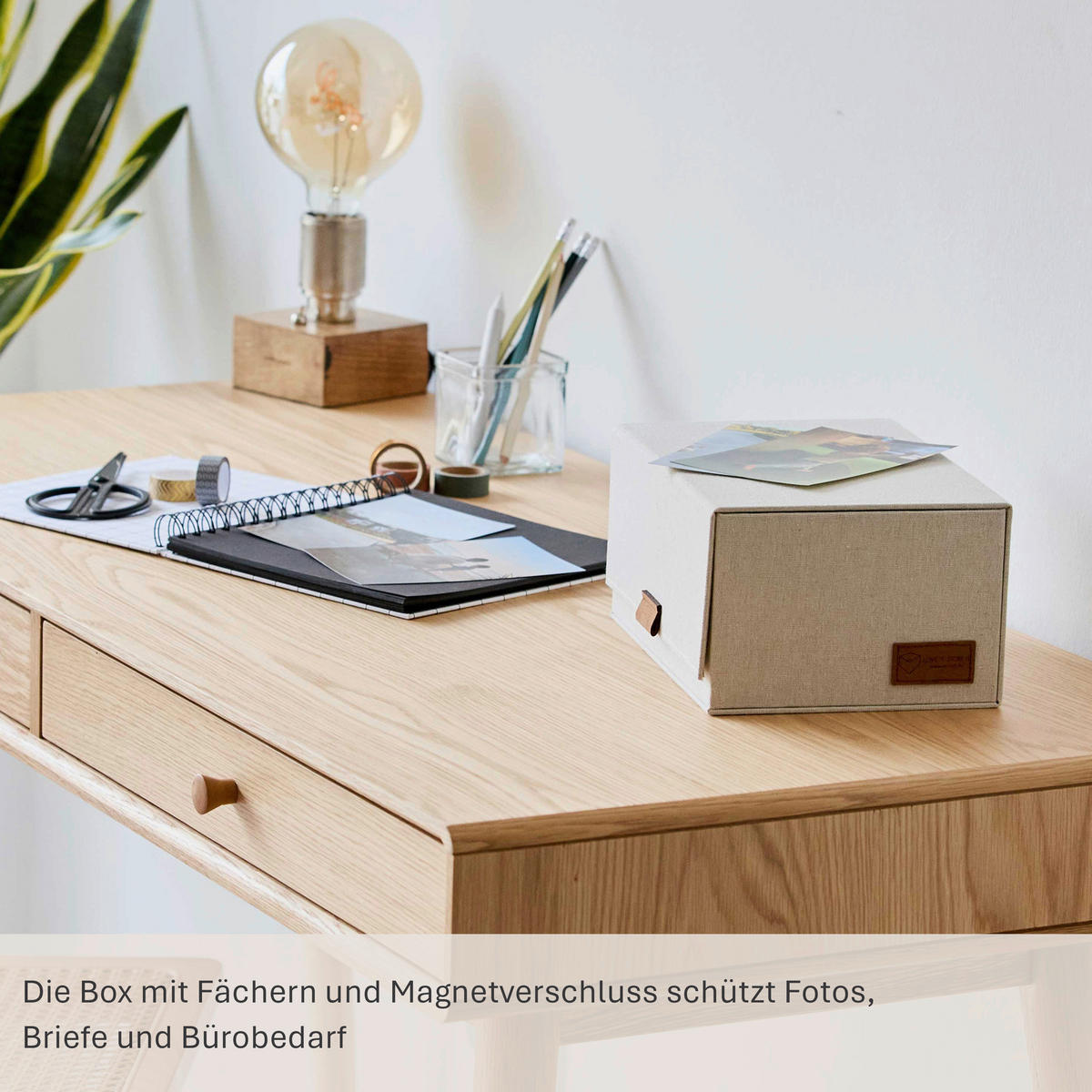 ORGANIZER  - Beige, Basics, Karton/Textil (28/18/12cm) - Store It