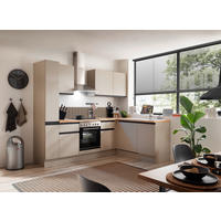 ECKKÜCHE 250/175 cm  in Seidengrau  - Eichefarben/Seidengrau, Trend, Holzwerkstoff/Metall (250/175cm) - P & B