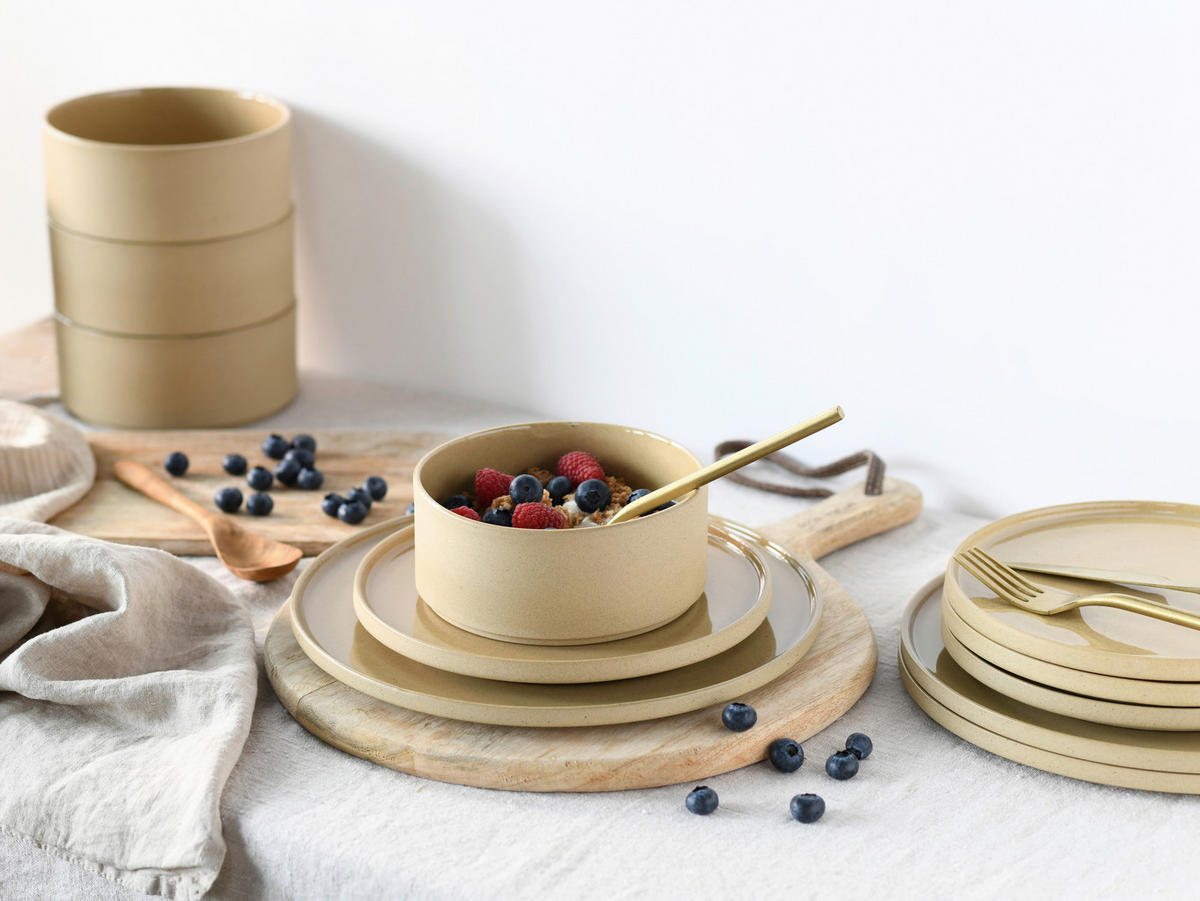 TAFELSERVICE 12-teilig  - Sandfarben, Basics, Keramik (39/34/34cm) - Creatable
