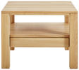 COUCHTISCH Wildeiche massiv quadratisch Eichefarben 75/75/58 cm  - Eichefarben, Natur, Holz (75/75/58cm) - Linea Natura