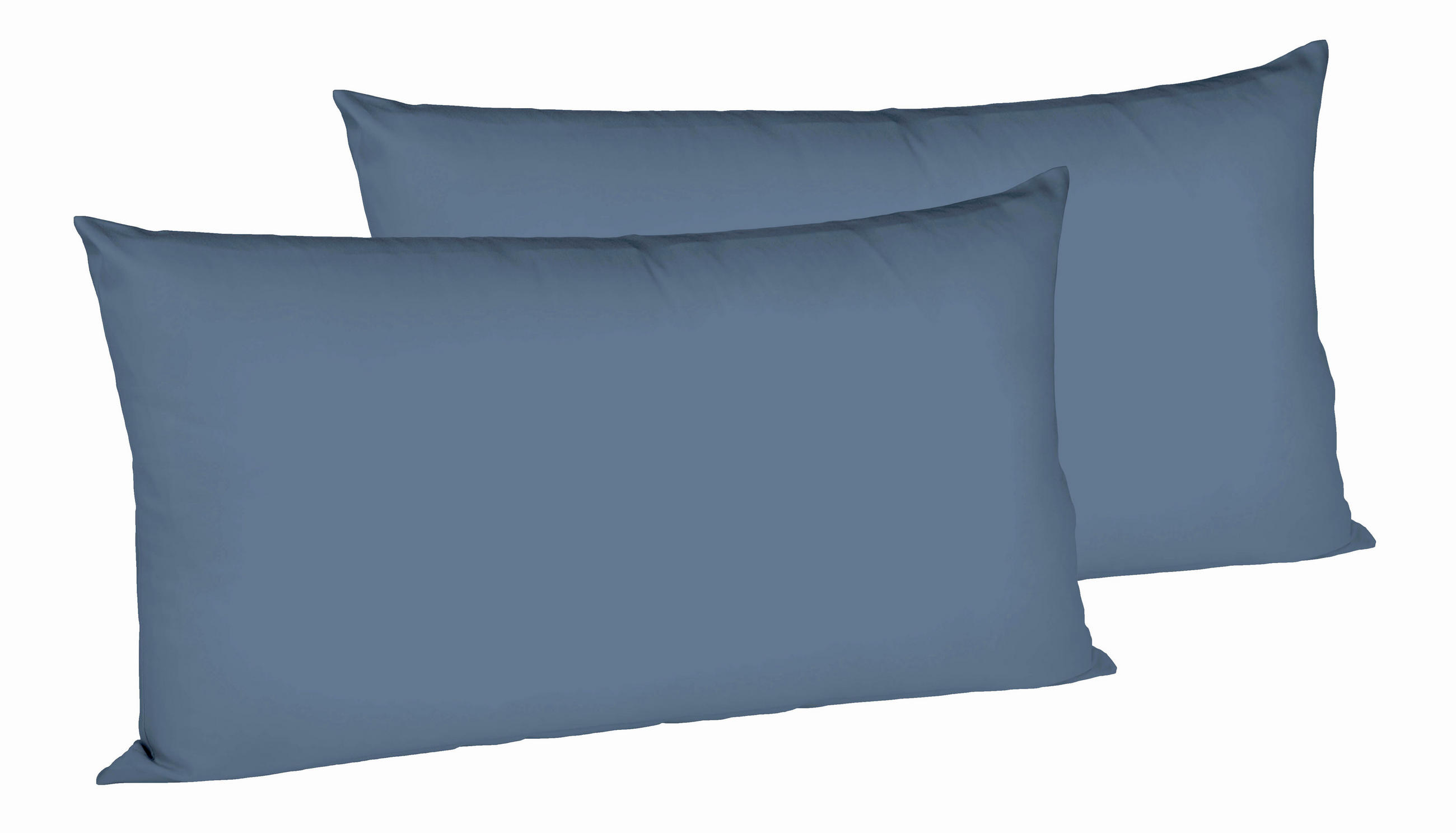 Fleuresse Kopfkissenbezug Blau 40x80 cm