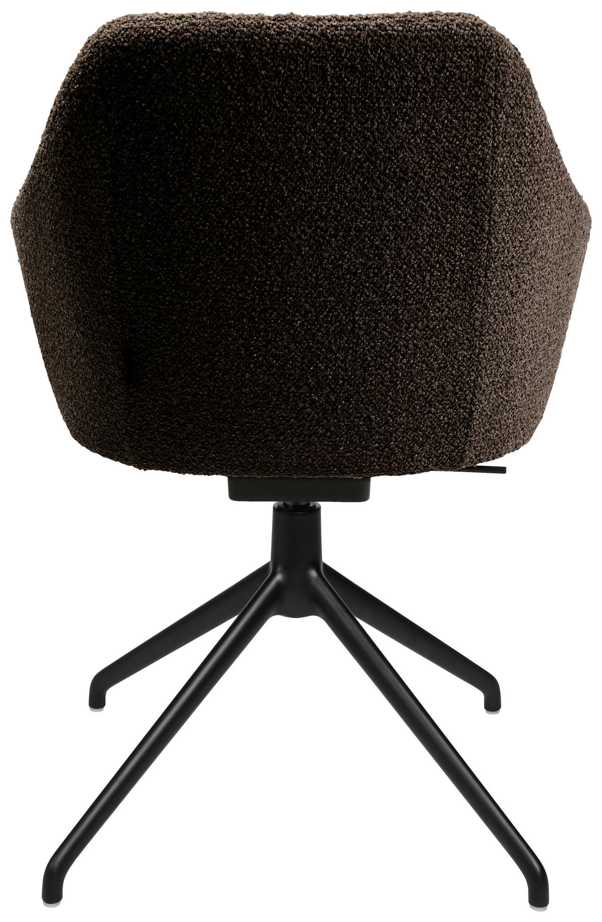 ARMLEHNSTUHL  in Aluminium Flachgewebe  - Dunkelbraun/Schwarz, Design, Textil/Metall (58/81,5-84,5/60cm) - Johann Jakob