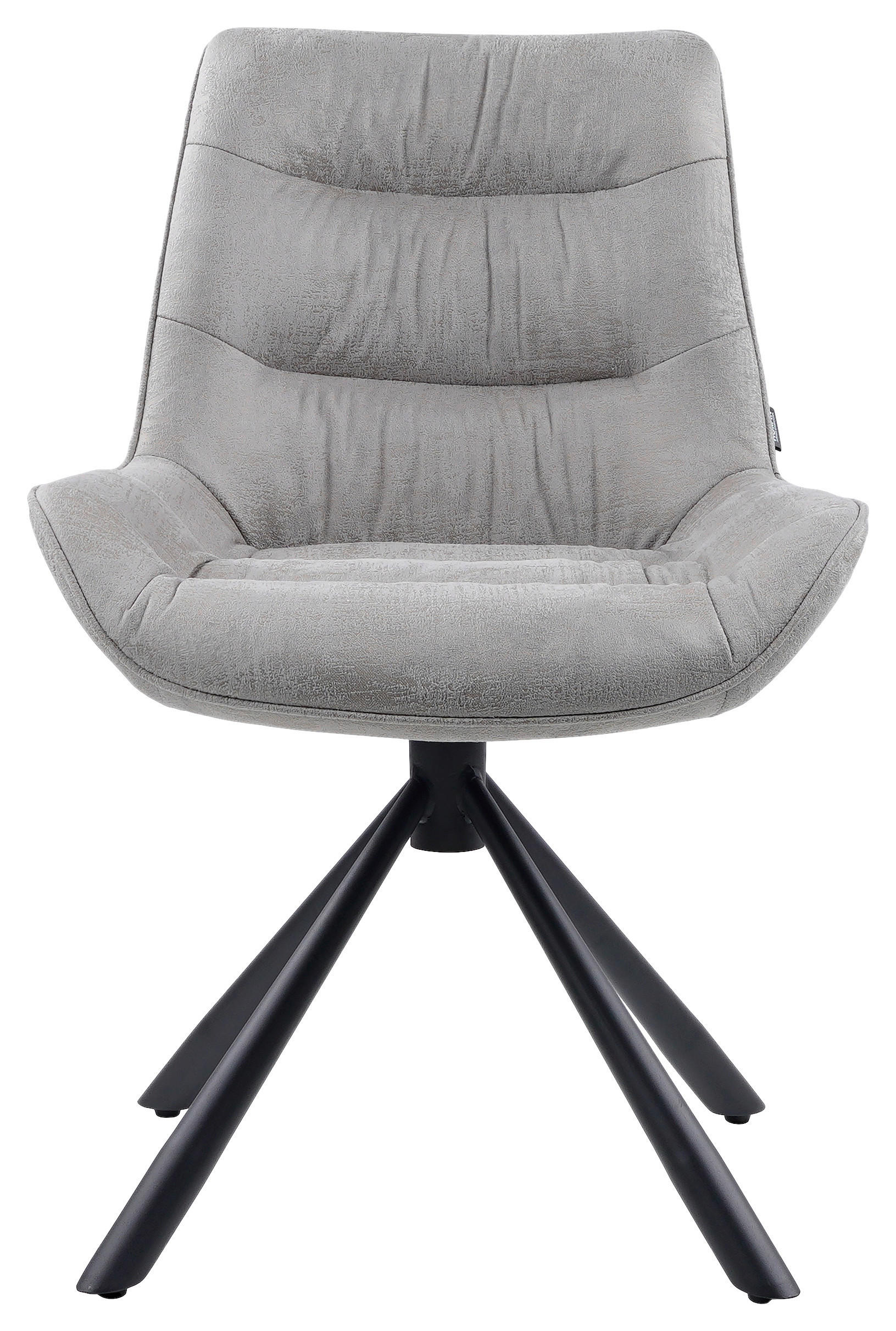 STUHL - Schwarz/Grau, Design, Textil/Metall (57/84/63cm) - Hom`in