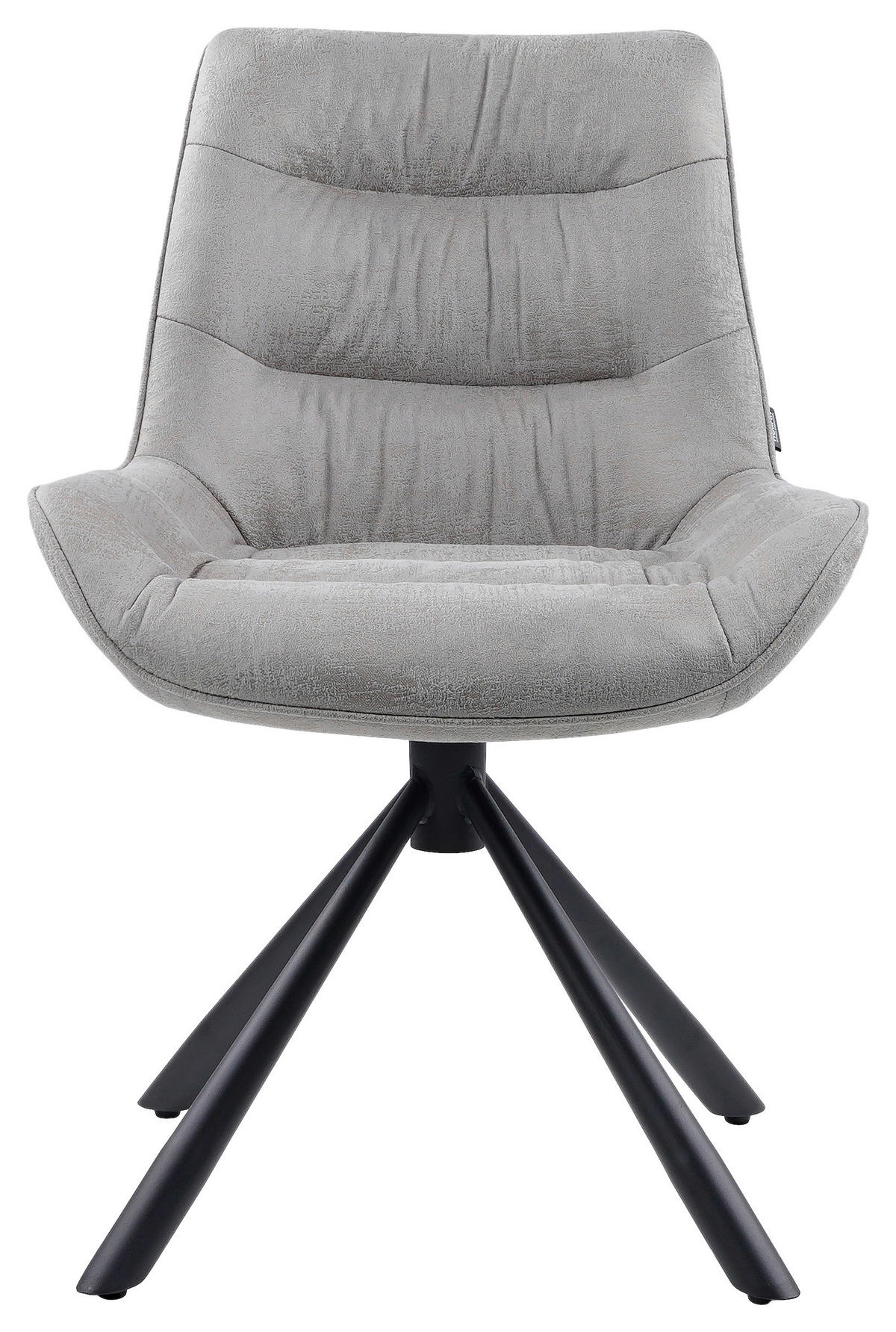 STUHL - Schwarz/Grau, Design, Textil/Metall (57/84/63cm) - Hom`in