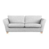 3-SITS SOFFA i chenille silver  - silver/naturfärgad, trä/textil (216/70-85/95cm) - MID.YOU