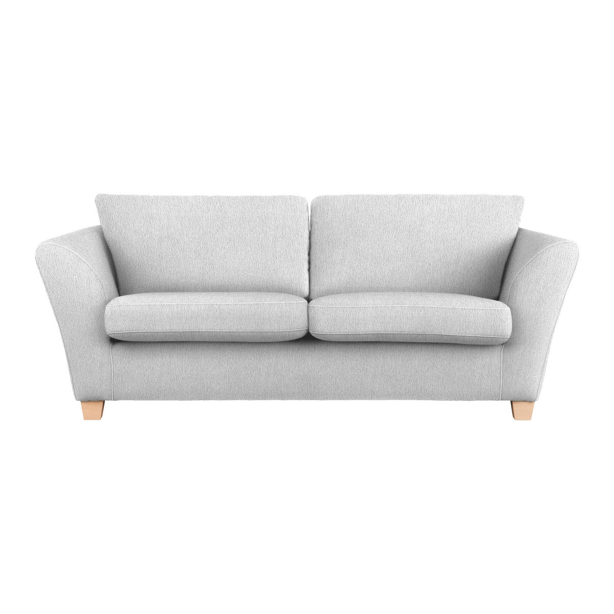 3-SITS SOFFA i chenille silver  - silver/naturfärgad, trä/textil (216/70-85/95cm) - MID.YOU