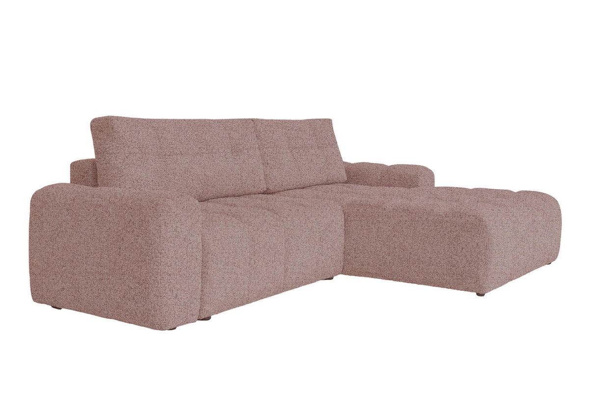 ECKSOFA  in Rot  268/184 cm  - Rot/Schwarz, Design, Kunststoff/Textil (268/184cm) - MID.YOU