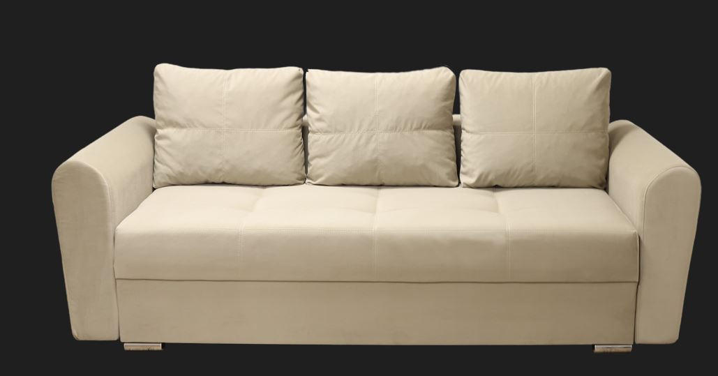 Canapea, bej - bej, Basics (236/65/100cm) - Carryhome