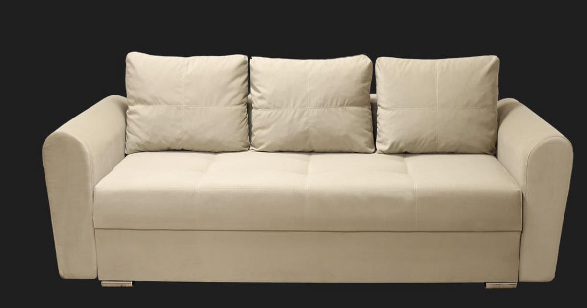 Canapea, bej - bej, Basics (236/65/100cm) - Carryhome