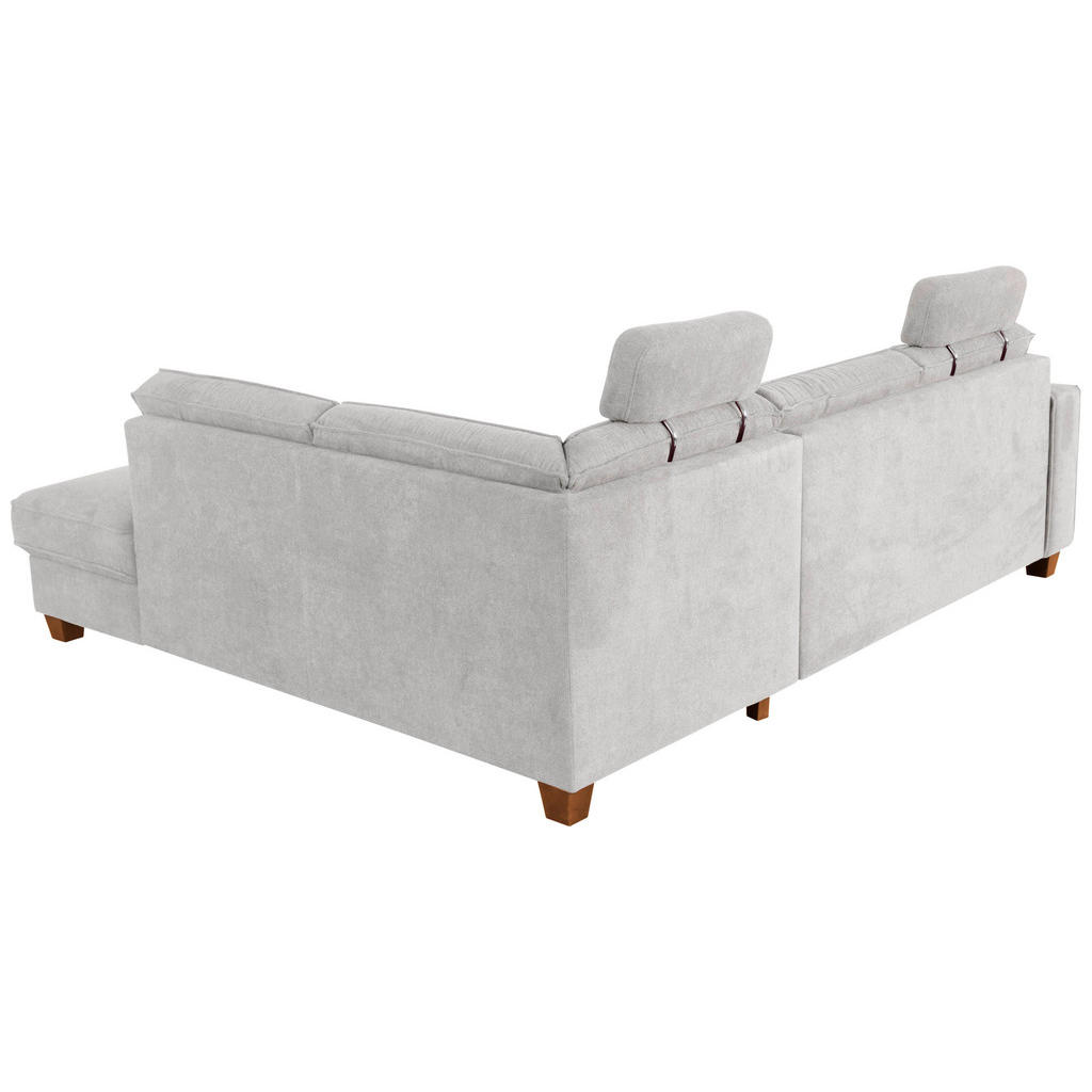 Thumbnail - Sit & More Ecksofa, Silber, Textil, Buche, 5,5-Sitzer, Ottomane rechts, L-Form, 236x213 cm, Goldenes M, Oeko-Tex® Standa...