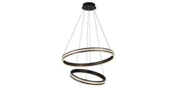 LED-HÄNGELEUCHTE 60/120 cm - Schwarz, Basics, Kunststoff/Metall (60/120cm) - Ambiente