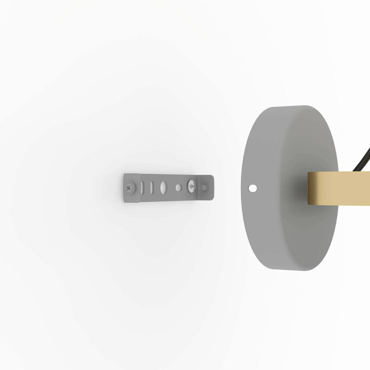 STRAHLER 18/15/20 cm   - Goldfarben/Grau, Design, Metall (18/15/20cm) - Eglo