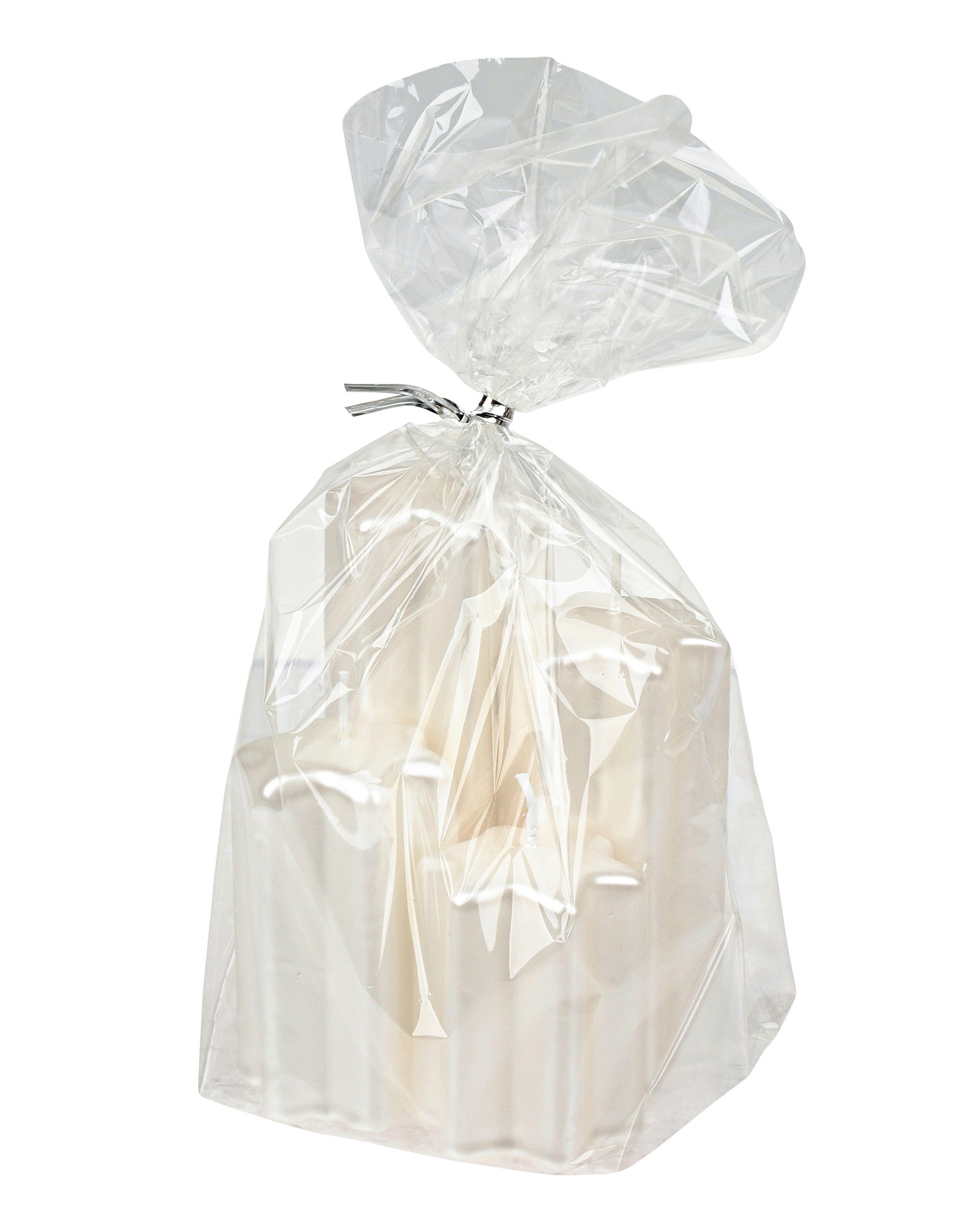 STUMPENKERZENSET  - Weiss, Konventionell, Kunststoff (10,0/12,0cm)