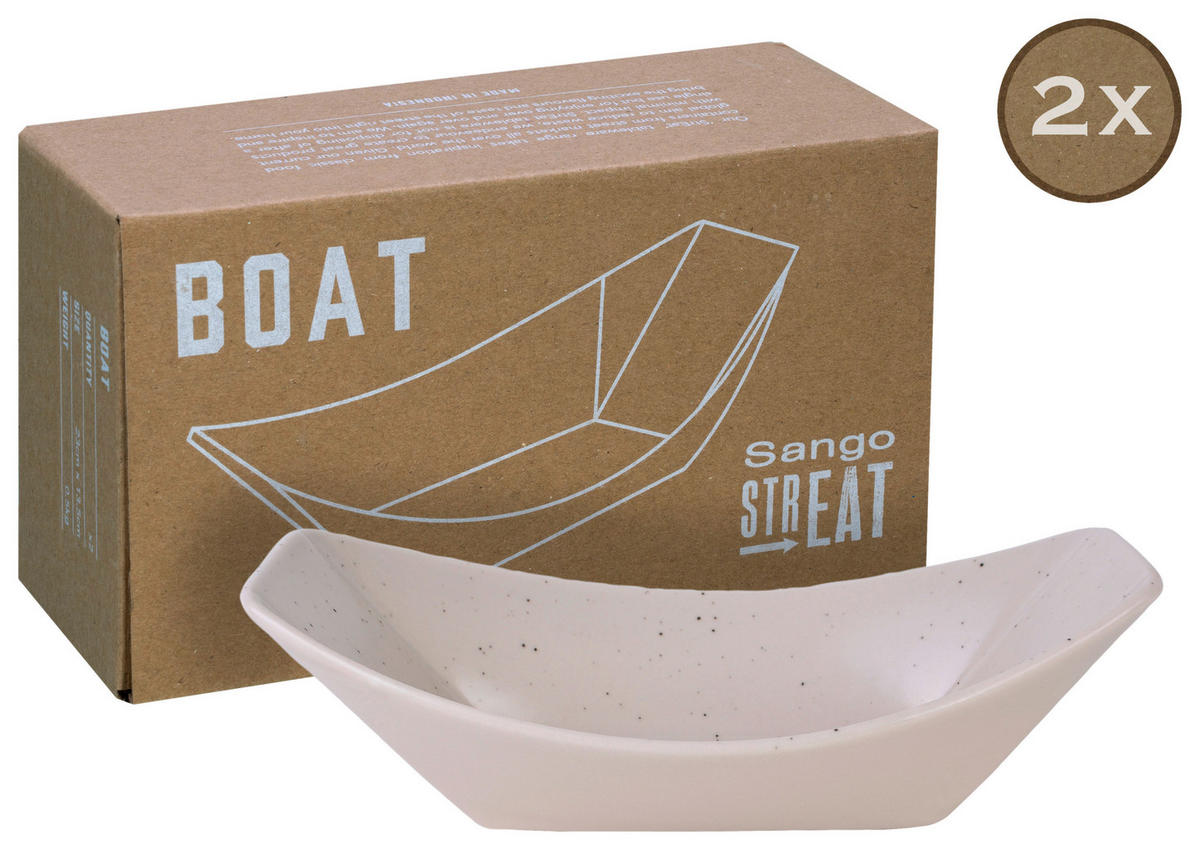 SCHÜSSELSET Streat Food 2-teilig 23,5/13,5 cm  - Creme, Basics, Keramik (23,5/13,5cm) - Creatable