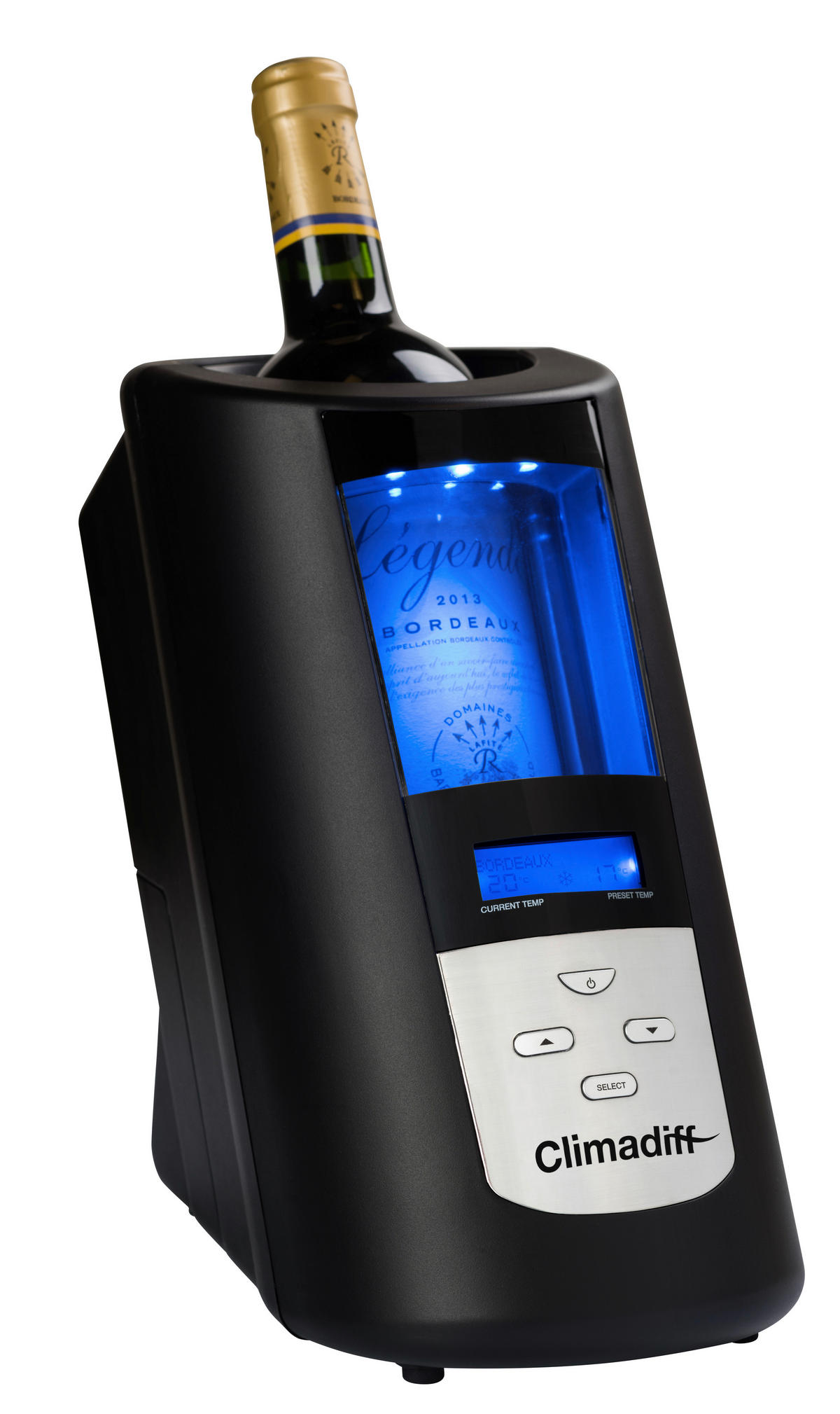 FLASCHENKÜHLER - Schwarz, Basics, Kunststoff (24,5/13,5/26,5cm)