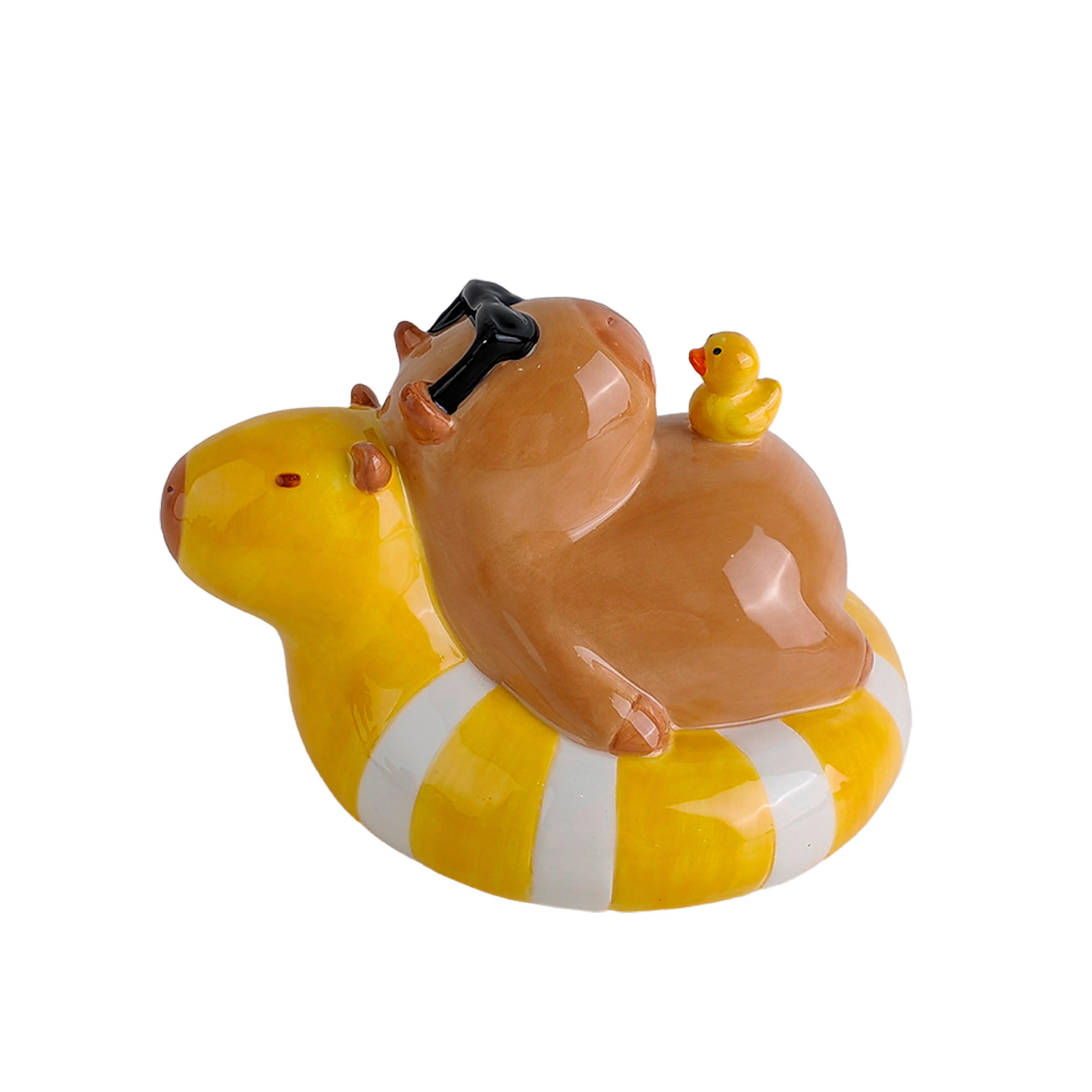 ŽIVOTINJA DEKORATIVNA - žuta/smeđa, Trend, keramika (17,5/14/11,6cm) - Ambia Home