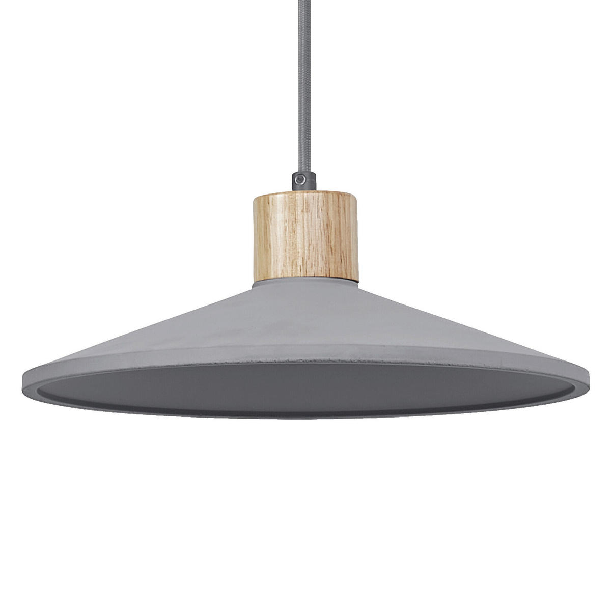 HÄNGELEUCHTE 32/116.50 cm  - Dunkelgrau/Naturfarben, Basics, Holz/Stein (32/116.50cm) - Osram