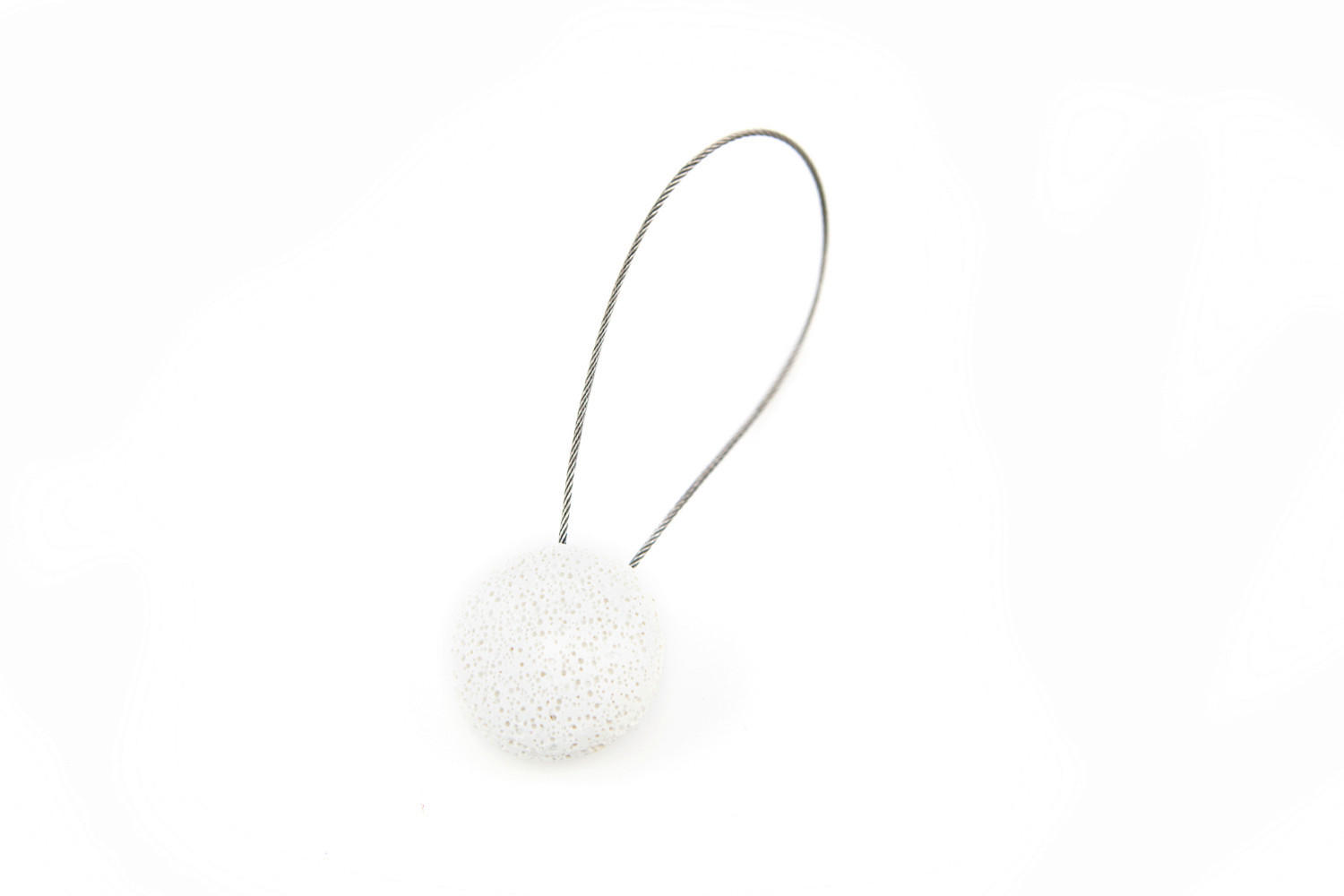 MAGNET PENTRU PRINDERE PERDEA  - alb, Basics, metal (1/4cm)