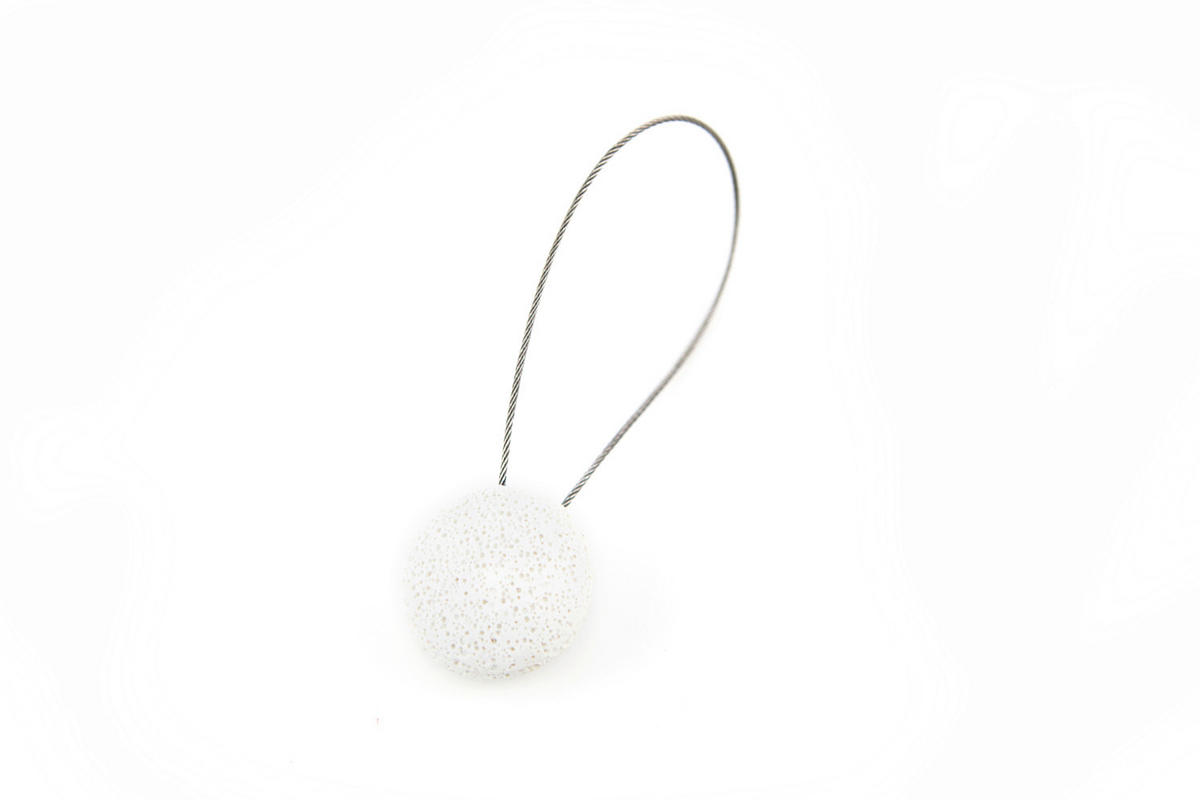 Magnet Pentru Prindere Perdea  - alb, Basics, metal (1/4cm)