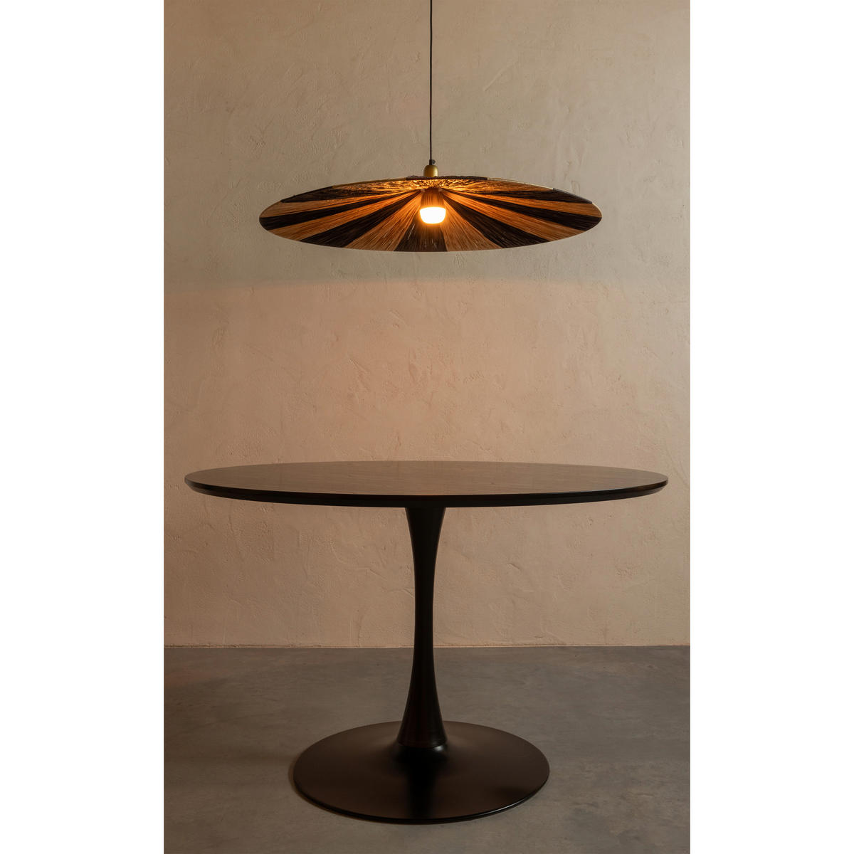 ESSTISCH in Metall, Holzwerkstoff 120/120/75 cm  - Schwarz, MODERN, Holzwerkstoff/Metall (120/120/75cm) - Livetastic