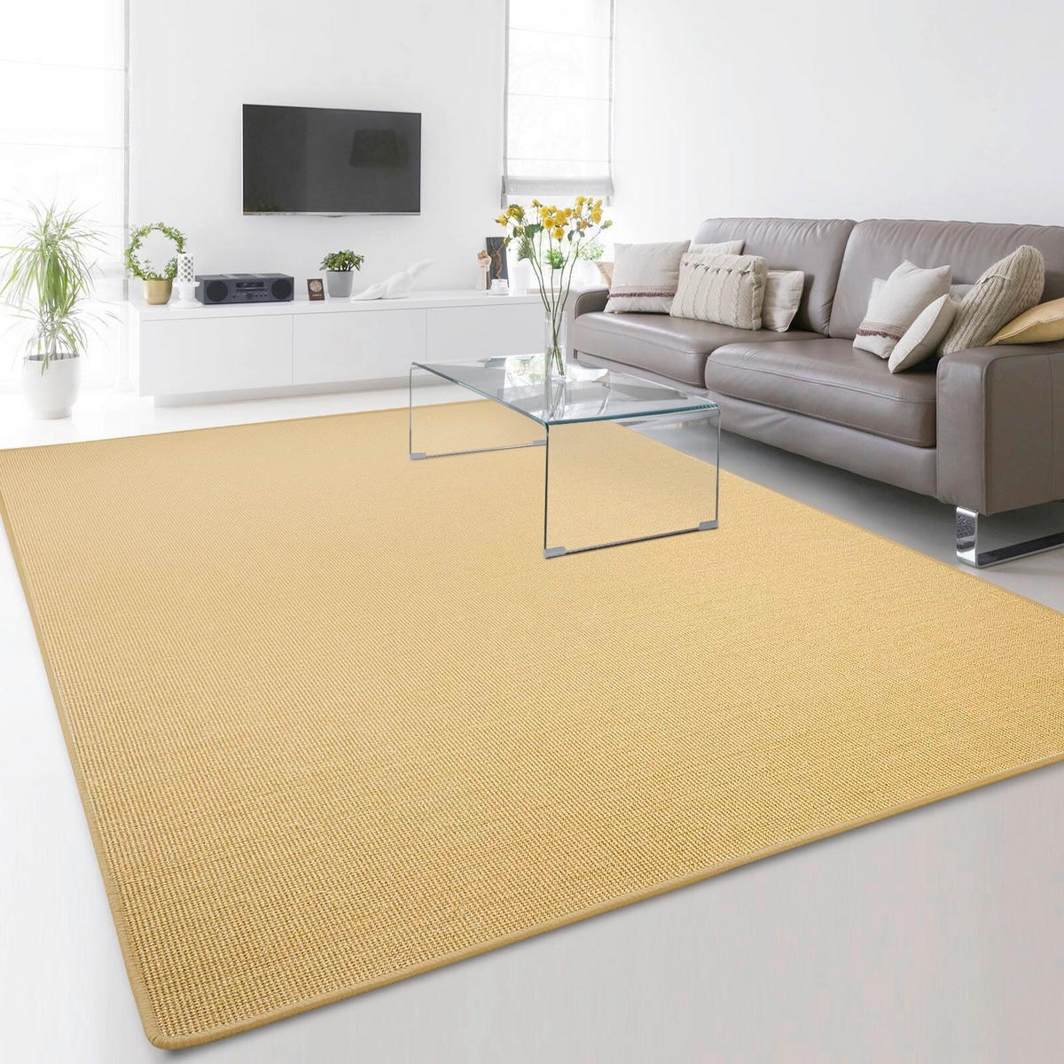 FLACHWEBETEPPICH  Wohnzimmer 200/290 cm Sylt Naturfarben rechteckig  - Naturfarben, Basics, Kunststoff/Textil (200/290cm) - Floordirekt