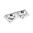 LED-DECKENLEUCHTE 40/17/13 cm   - Chromfarben, Design, Metall (40/17/13cm) - Novel