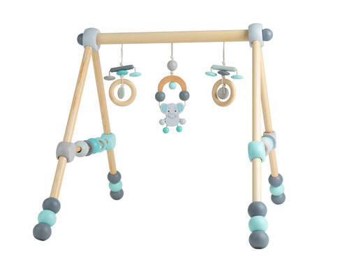 XXXLutz Spielbogen Blau, Braun, Grau, Mintgrün, Pastellblau 54x64x55 cm