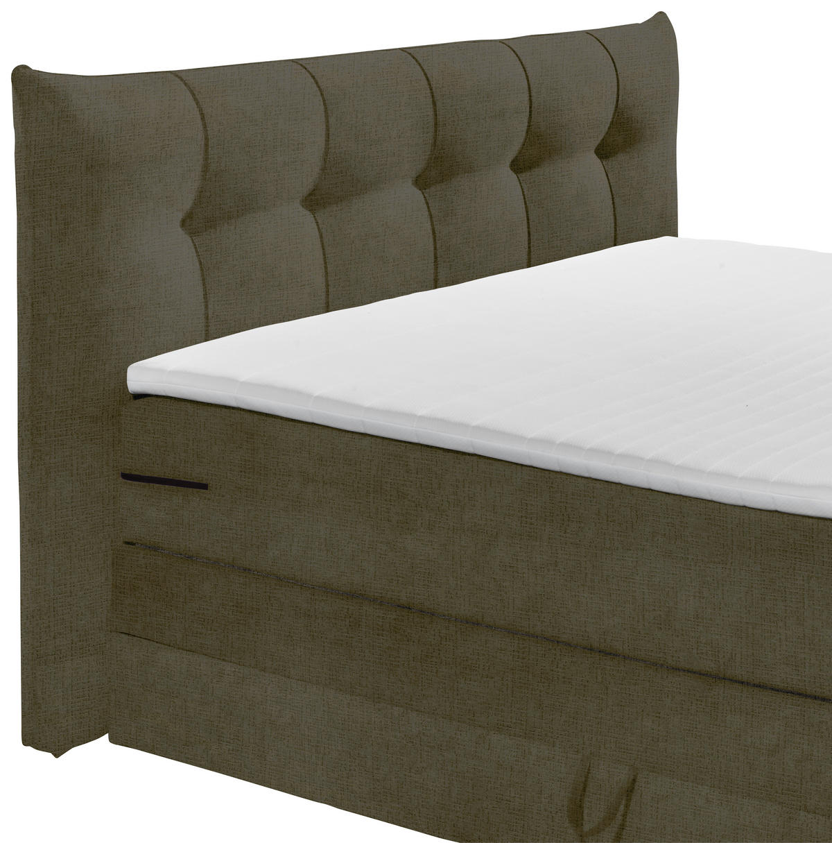 BOXSPRINGBETT 180/200 cm  in Schlammfarben  - Schlammfarben/Schwarz, Basics, Holzwerkstoff/Kunststoff (180/200cm) - Esposa