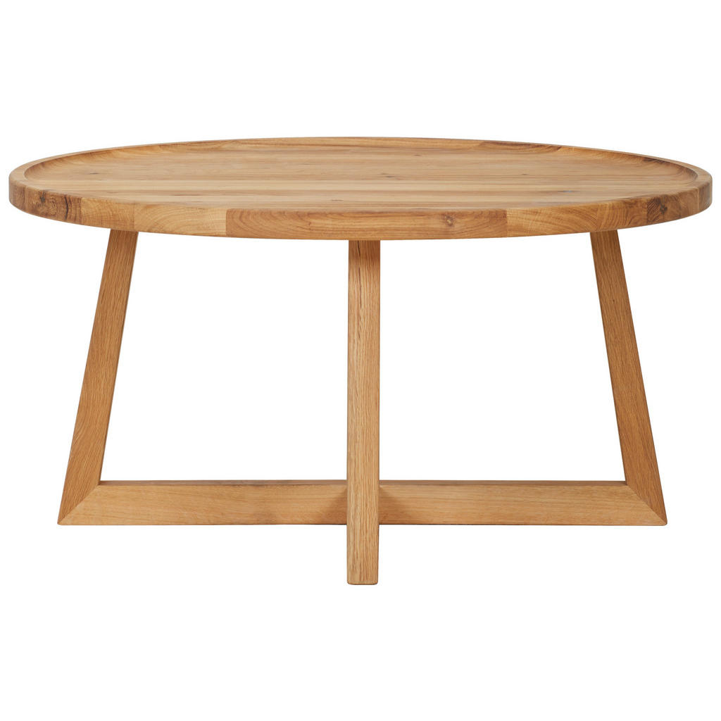Thumbnail - Linea Natura Couchtisch, Eiche, Holz, Eiche, massiv, rund, eckig, X-Form, 80x40x80 cm, einfacher Aufbau, Wohnzimmer, Woh...