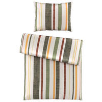 POSTELJINA COSLADA STRIPE 140/200 cm saten zelena  - zelena, Konvencionalno, tekstil (140/200cm) - Bio:Vio