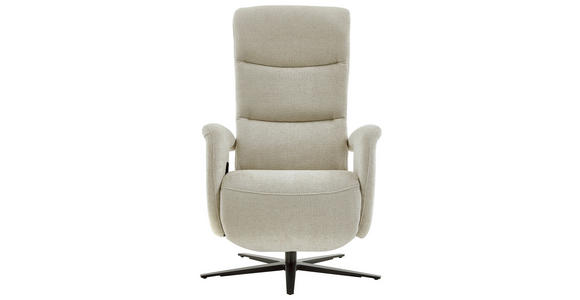 RELAXSESSEL Dieter Knoll Chenille    - Hellgrau/Schwarz, Design, Textil/Metall (71/110/83cm) - Dieter Knoll