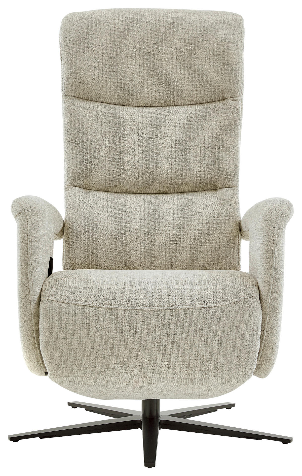 RELAXSESSEL Dieter Knoll Chenille    - Hellgrau/Schwarz, Design, Textil/Metall (71/110/83cm) - Dieter Knoll