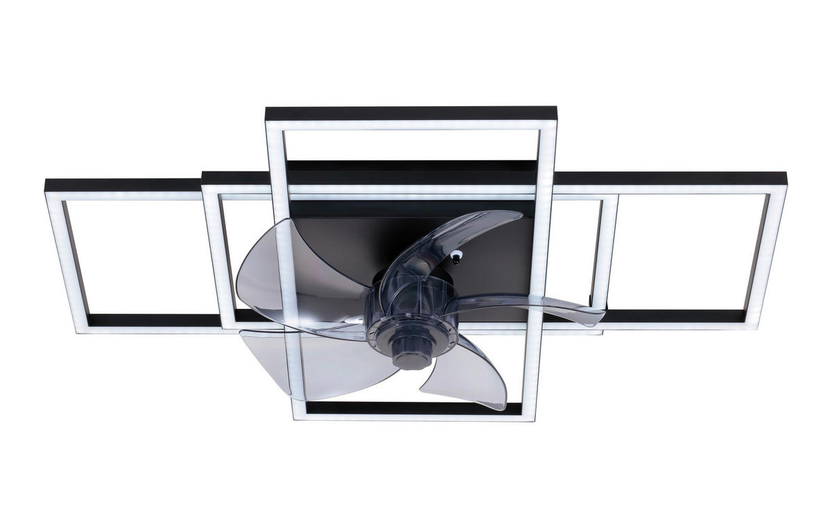PLAFONSKI VENTILATOR - siva/crna, Osnovno, metal/plastika (54/42/12cm) - Mican