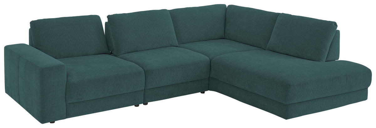 ECKSOFA in Chenille, Jacquard Opal  316/242 cm  - Opal/Schwarz, Design, Kunststoff/Textil (316/242cm) - Niels Andersson