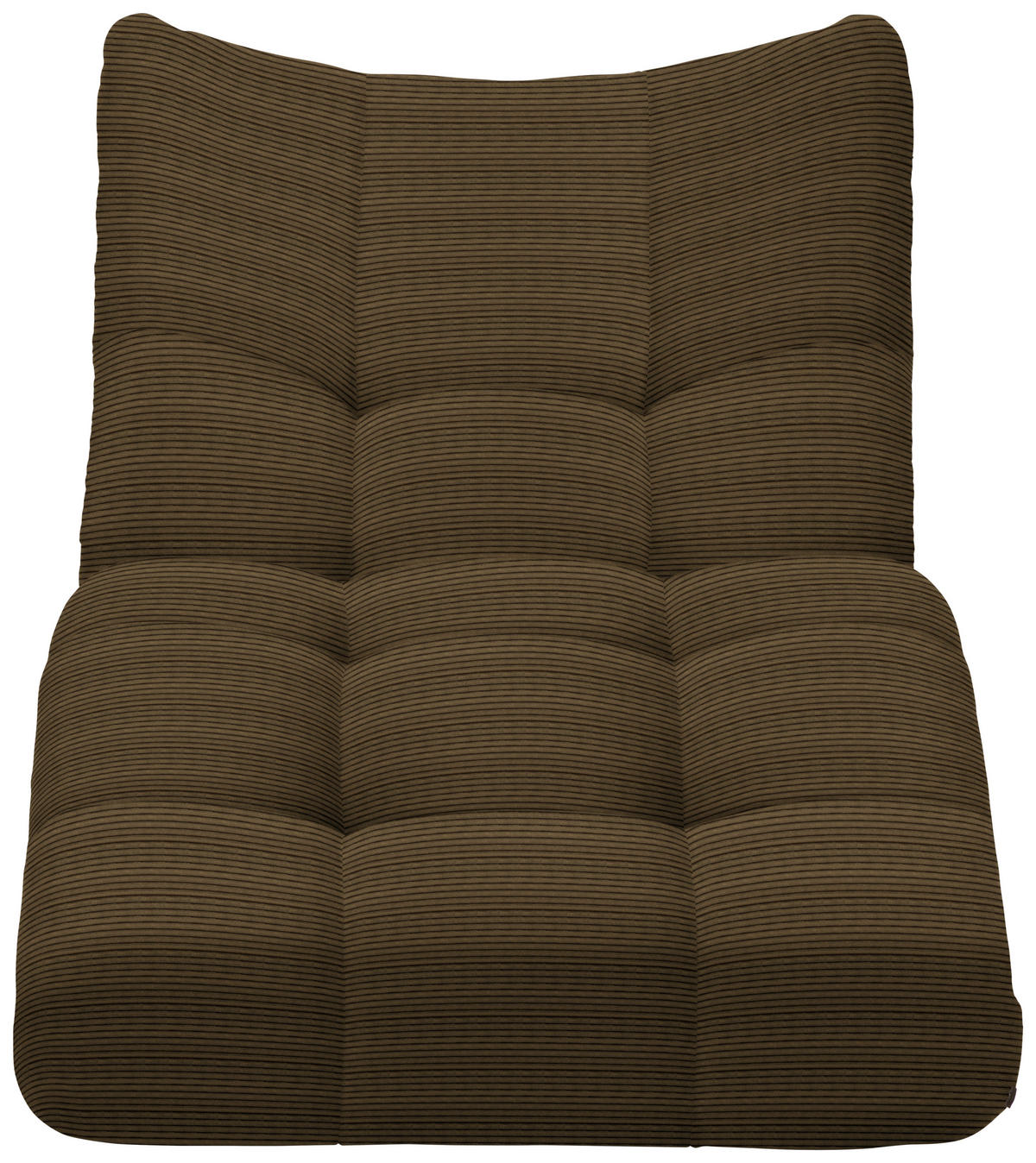 RELAXLIEGE in Cord Braun  - Schwarz/Braun, Design, Textil/Metall (87/93/188cm) - Xora