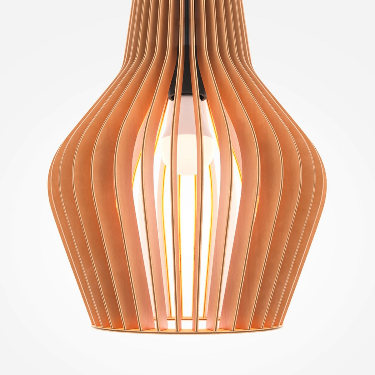 PENDELLAMPA 30/57,5 cm  - beige/svart, Modern, metall/trä (30/57,5cm) - MAYTONI