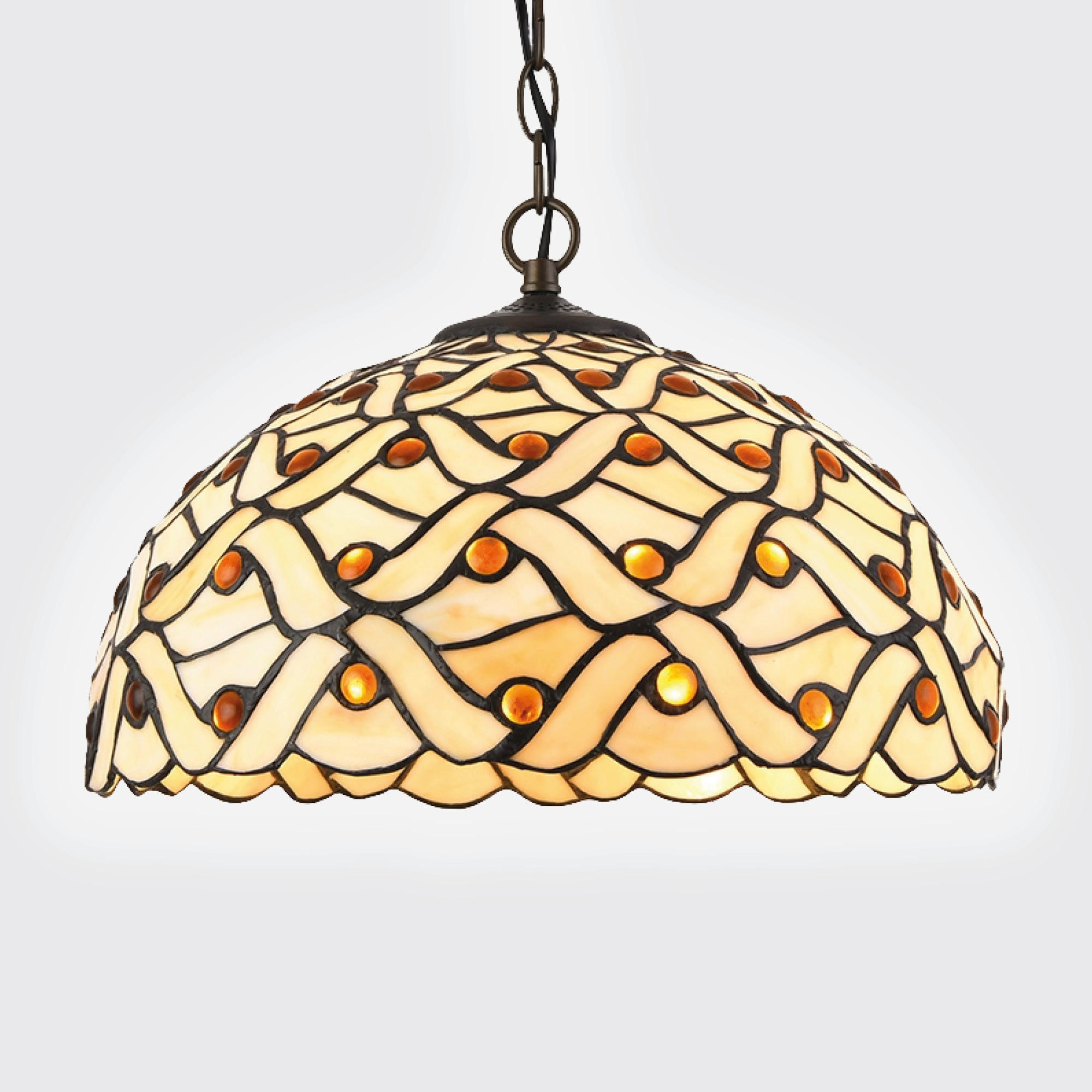 FÜGGŐLÁMPA 40/120/40 cm  - többszínű, Basics, Üveg (40/120/40cm)