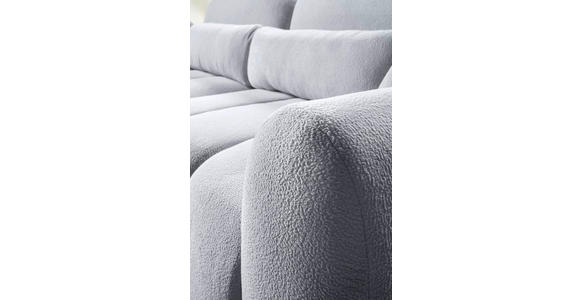 SCHLAFSOFA  mit Webstoff Grau  - Schwarz/Grau, KONVENTIONELL, Kunststoff/Textil (262/93/117cm) - Carryhome