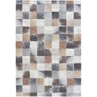 WEBTEPPICH 133/195 cm Mehari Goldfarben, Dunkelgrau, Terracotta  - Dunkelgrau/Goldfarben, KONVENTIONELL, Kunststoff/Textil (133/195cm) - Novel