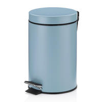 KOSMETIKEIMER MONACO 3 L  - Schwarz/Hellblau, Basics, Kunststoff/Metall (17/26cm) - Kela