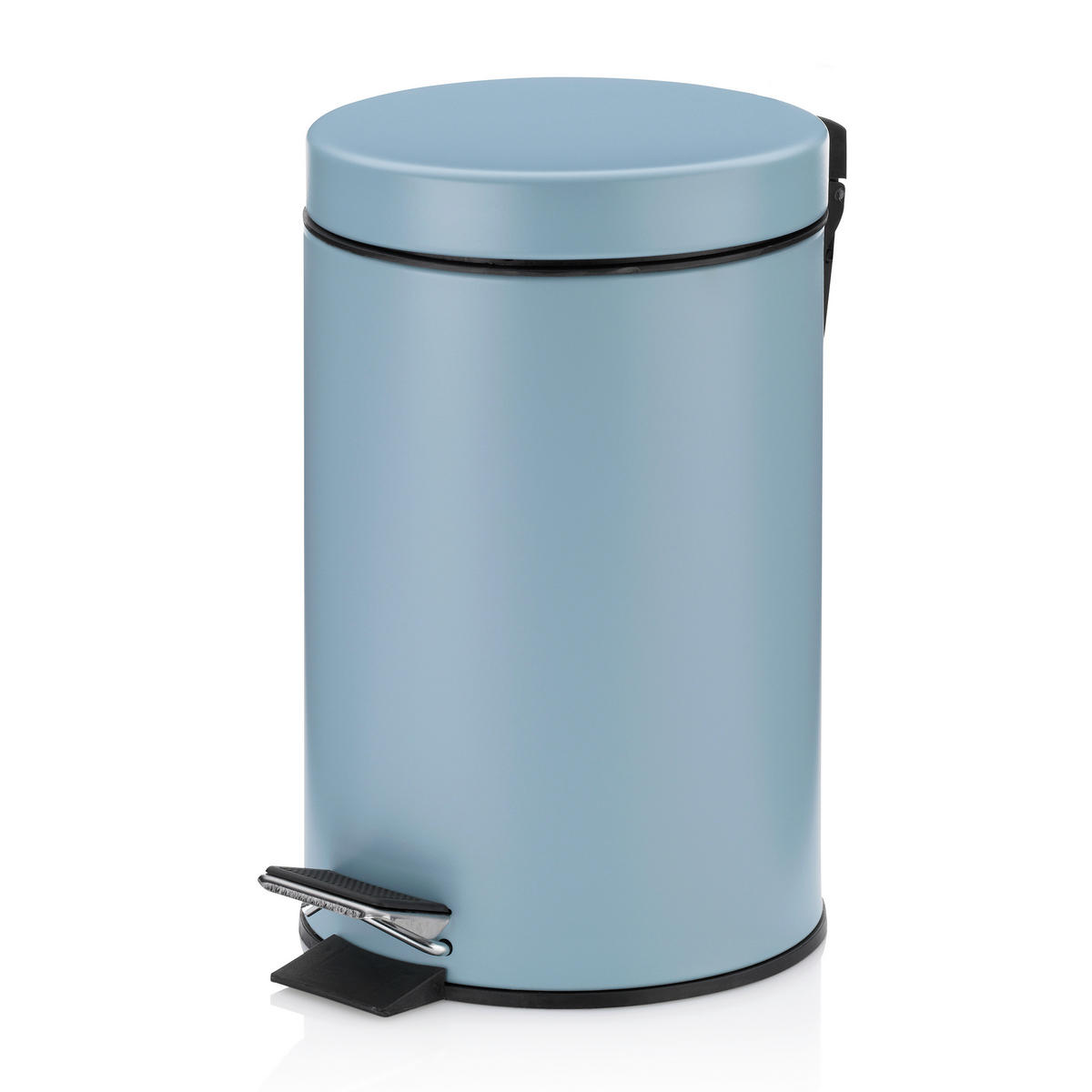 KOSMETIKEIMER MONACO 3 L  - Schwarz/Hellblau, Basics, Kunststoff/Metall (17/26cm) - Kela