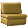 SCHLAFSESSEL in Flachgewebe Currygelb  - Currygelb, Design, Textil (90/89/83cm) - Novel