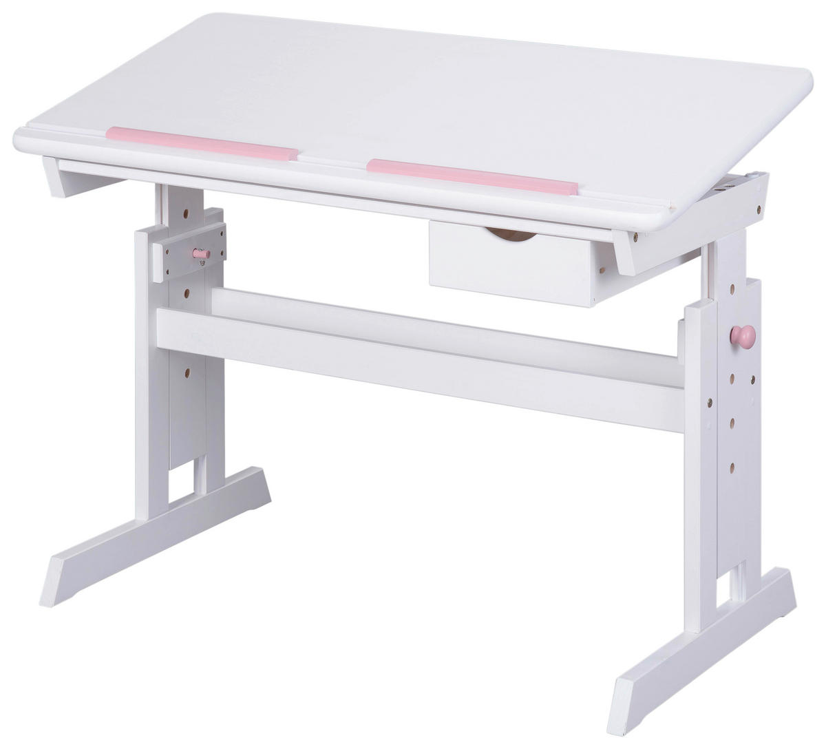 BUREAU DE JEUNESSE 109/55/63-96 cm  in Blau, Rosa, Weiss  - Blau/Weiss, Basics, Holz/Holzwerkstoff (109/55/63-96cm) - MID.YOU
