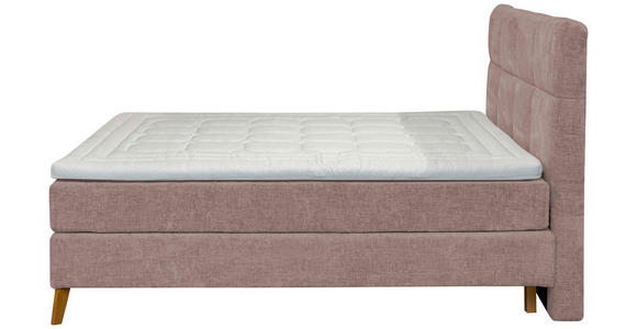 BOXSPRINGBETT 180/200 cm  in Altrosa  - Eichefarben/Altrosa, KONVENTIONELL, Holz/Textil (180/200cm) - Carryhome