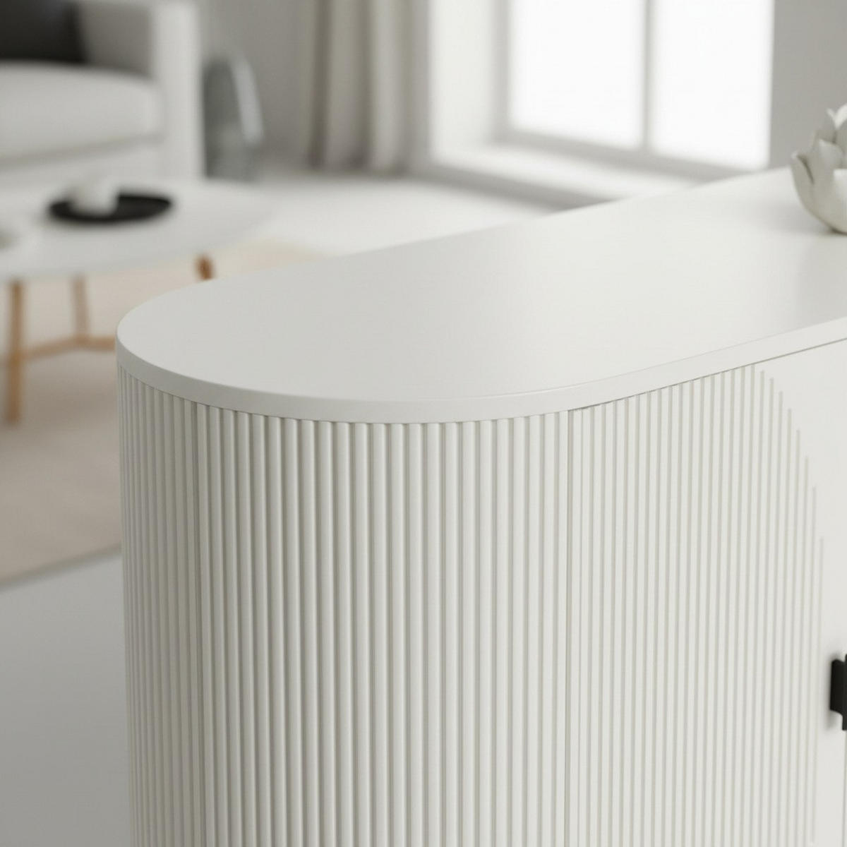Comodă Cu Uși 180/80/40 cm  - bej/cașmir, Trend, lemn/metal (180/80/40cm) - Ambia Home